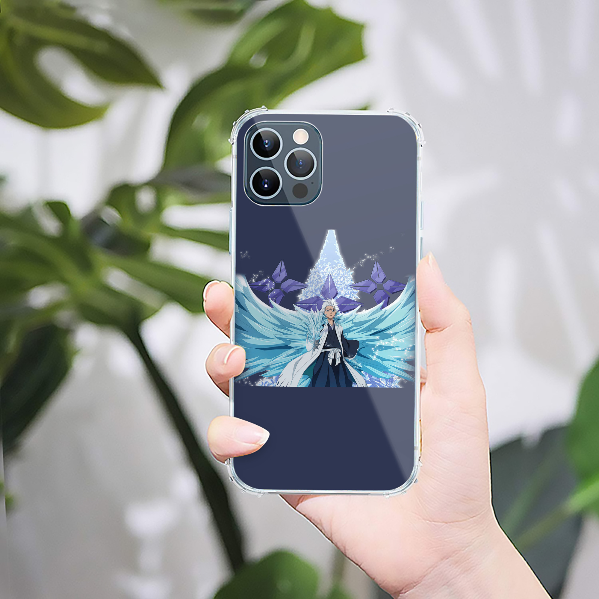 （画像用） ブリーチ 日番谷冬獅郎（ひつがや とうしろう） BLEACH Hitsugaya Toushirou 【iPhone 12シリーズ対応】透明スマホケース（クリアソフトケース）